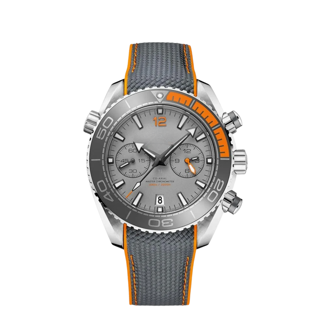 Ocean Diver Chrono – Gray/Orange | Stainless Steel Bracelet | Co-Axial Master Chronometer 600M
