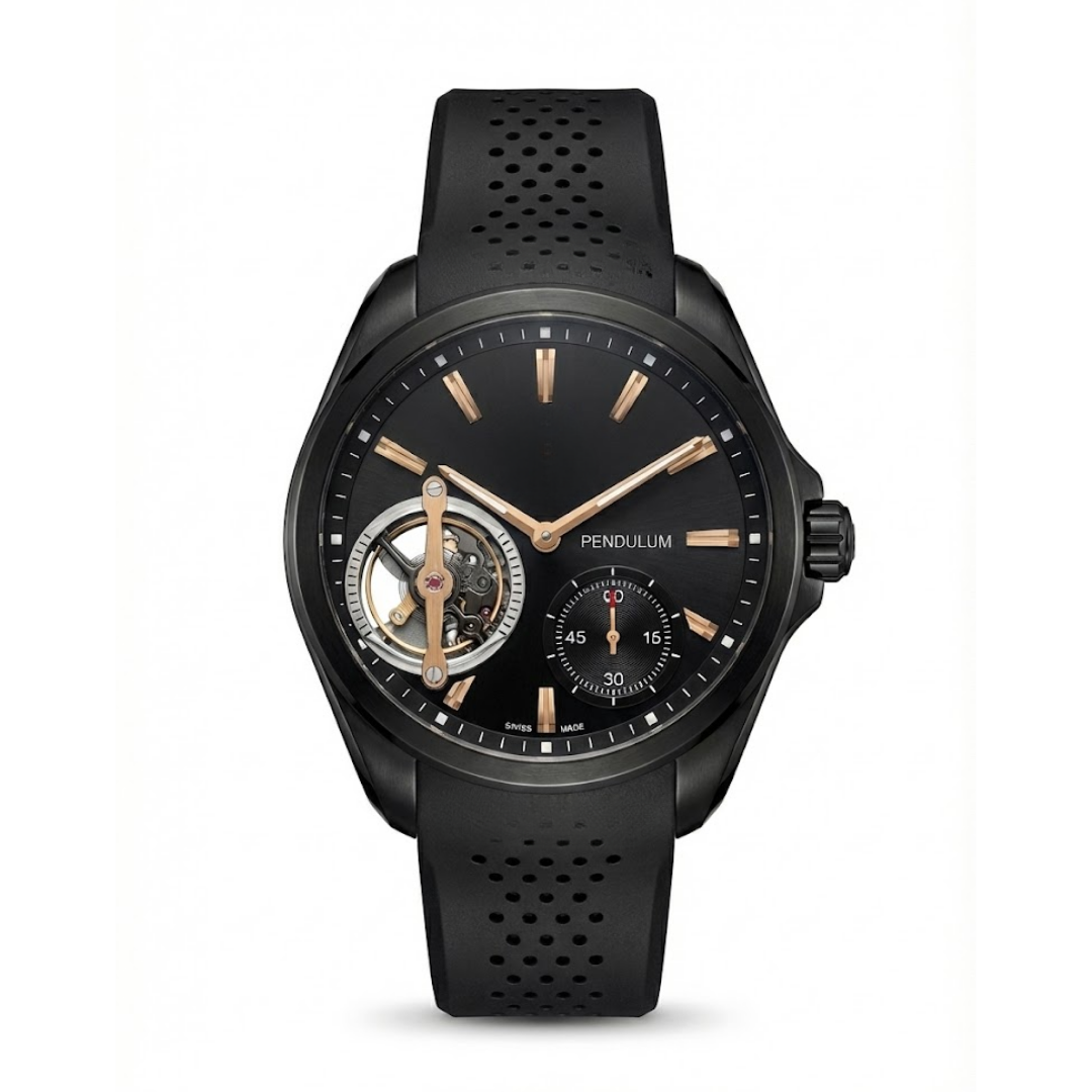 Classic Racing Pendulum – Black & Stainless Steel