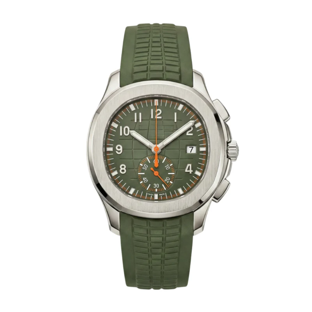 Aqua Sport Automatic – Green Dial | Rubber Strap
