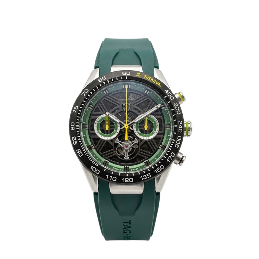 Classic Racing Skeleton Tourbillon – Green & Yellow