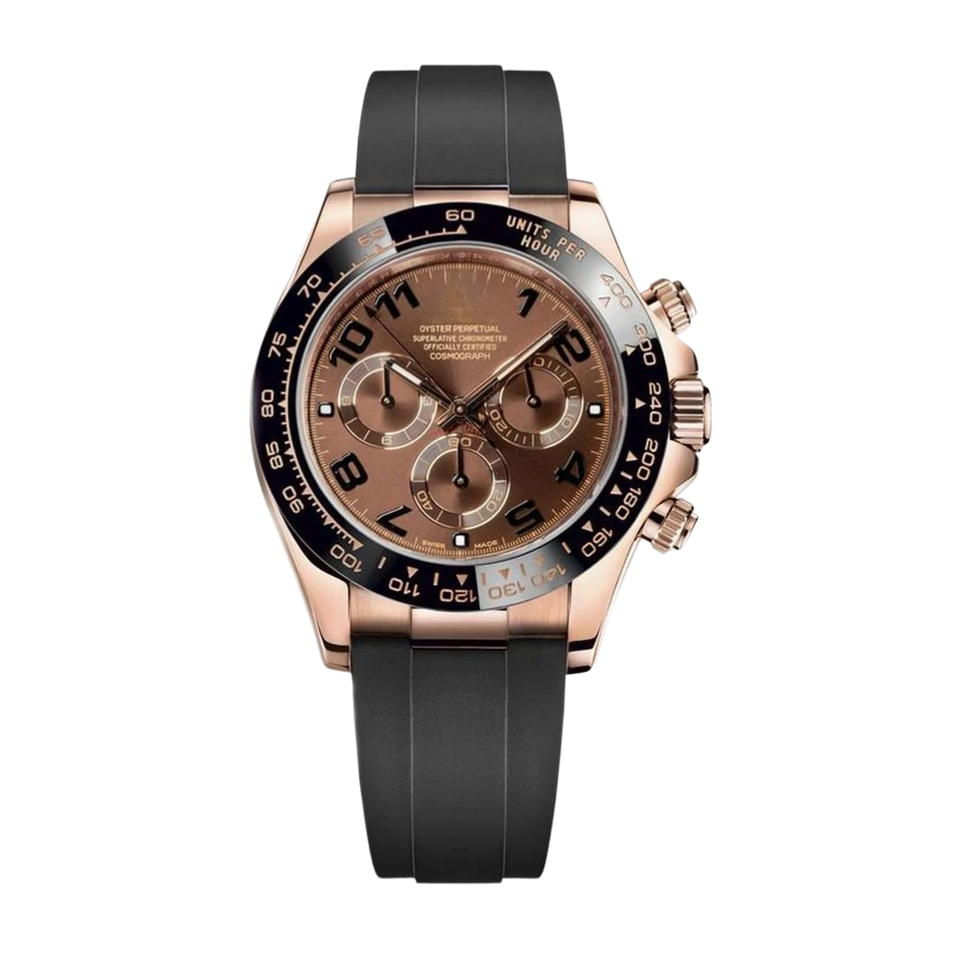 Speed Racing Chrono 40 – Brown Dial | Rubber Strap