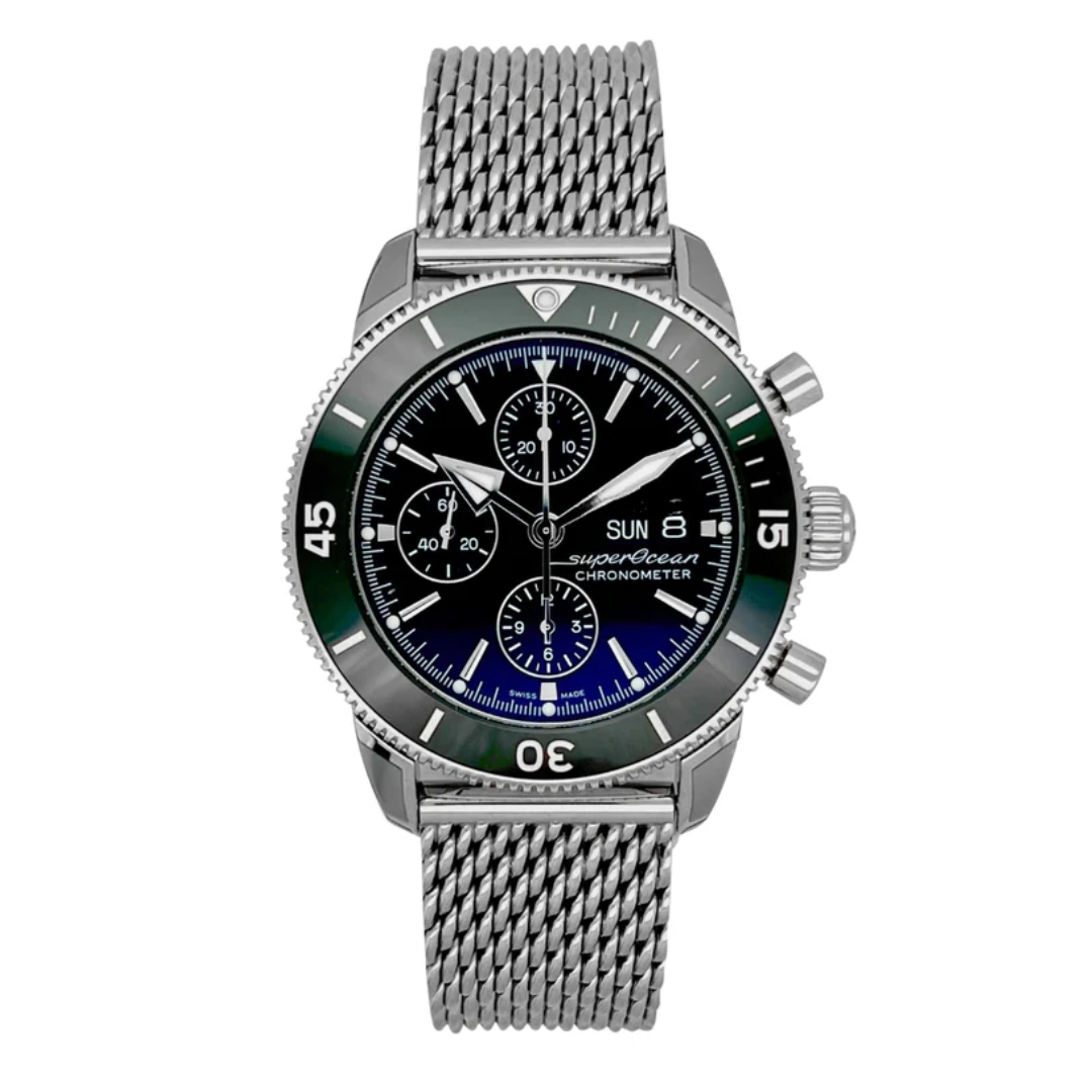 Ocean Diver Chrono – Blue | Stainless Steel