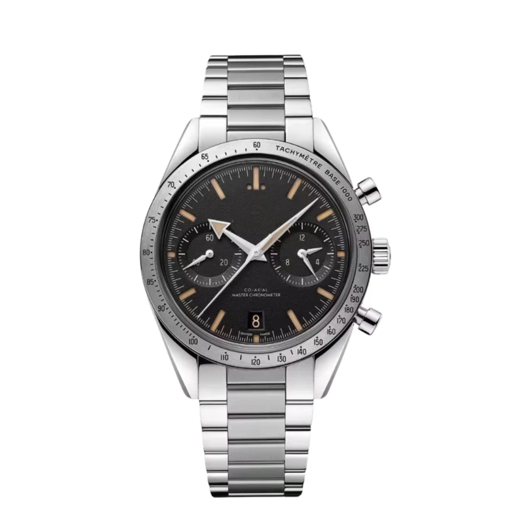 Racing Chrono Pro 42 – Vintage Steel Finish | Dark Dial