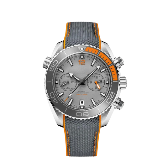 Ocean Diver Chrono – Gray/Orange | Stainless Steel Bracelet | Co-Axial Master Chronometer 600M