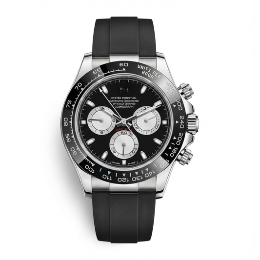 Speed Racing Chrono 40 – Black Dial | Rubber Strap B