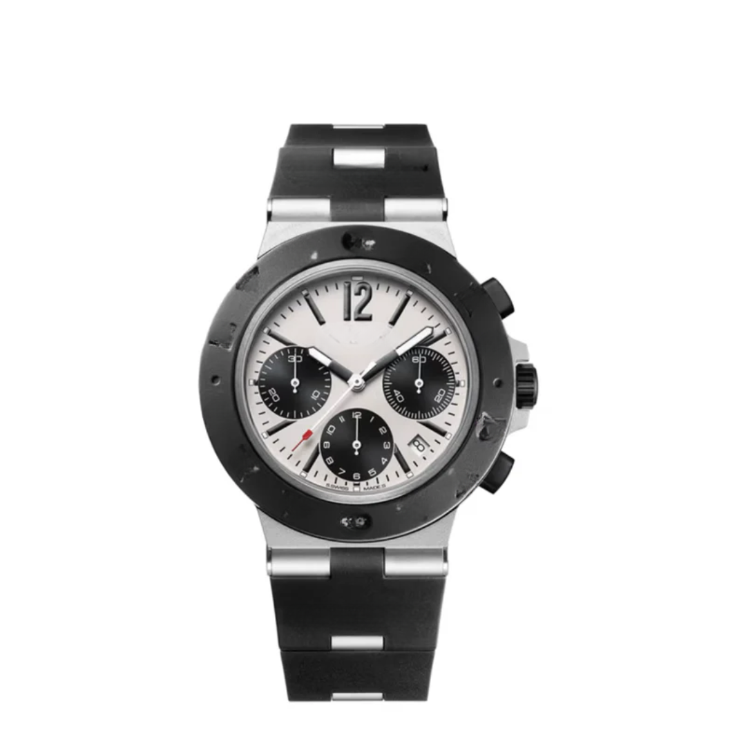 Urban Sport Chrono – Black Dial With White Accents | Sport Strap