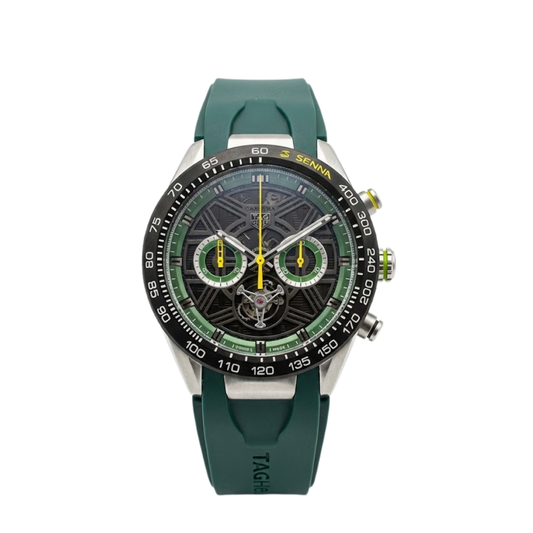 Classic Racing Skeleton Tourbillon – Green & Yellow