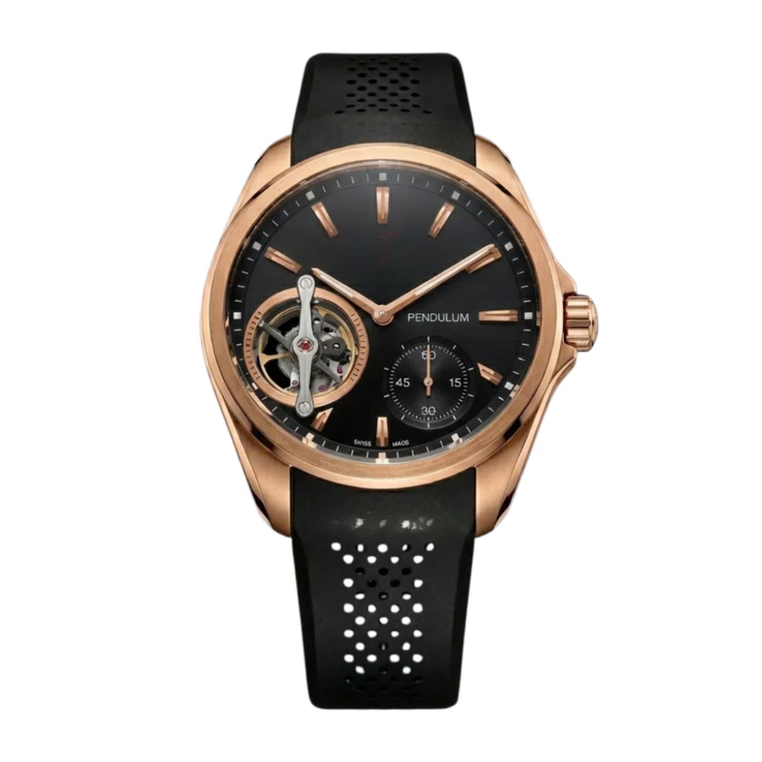 Classic Racing Pendulum – Rose Gold | Black Dial