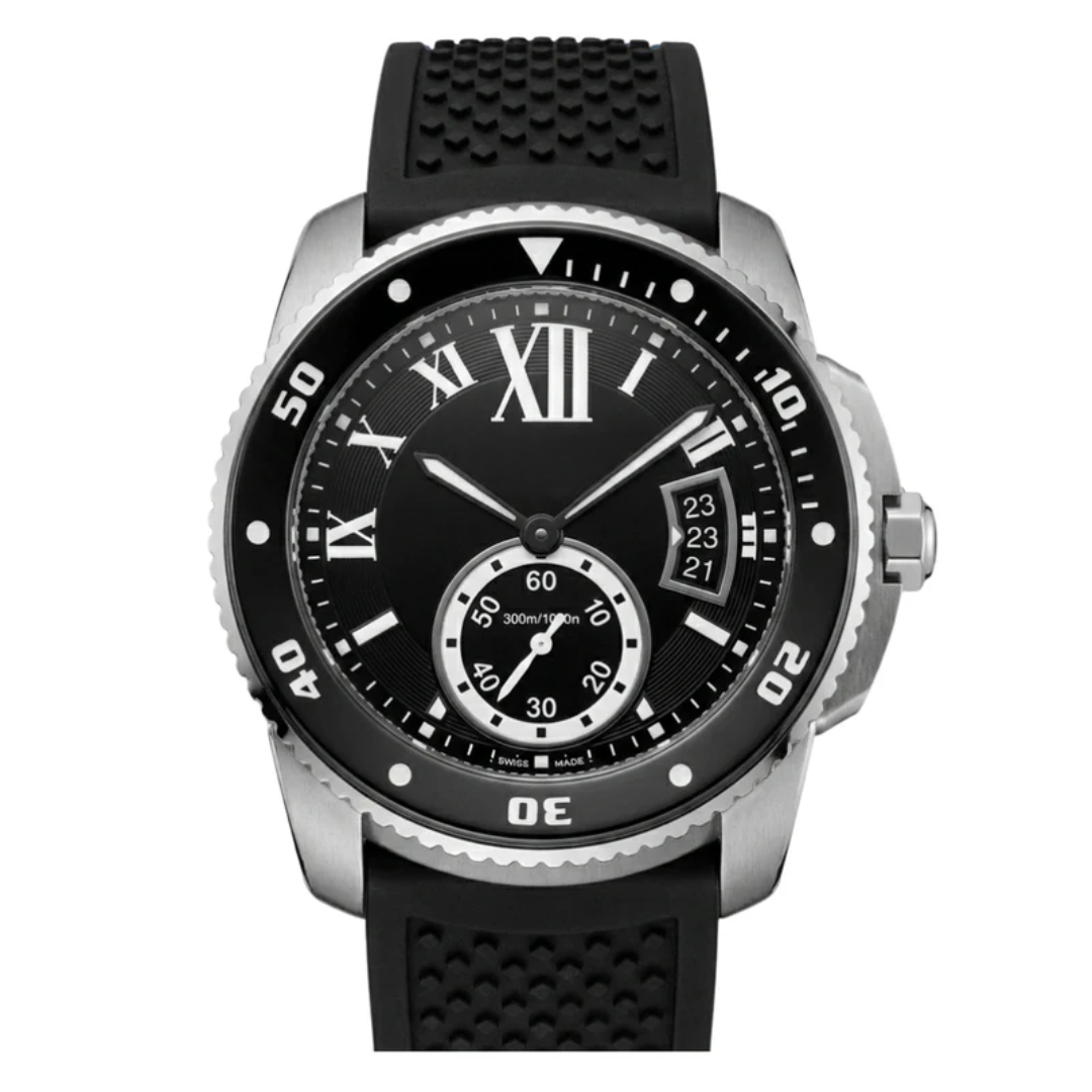 Ocean Round Diver Pro – Black | Stainless Steel